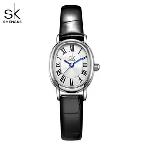 SKK0186簡潔なクリア女性クォーツ時計コスチュームジャパンムーブメント防水高品質ヴィンテージレジャー腕時計