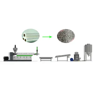 Plastic Polystyreen Recycling Machine Crusher Loader Feeder Extruder Koeler Droger Cutter Compleet Pelletiseren Lijn Voor Verkoop