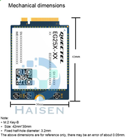 HAISEN Quectel EG25GGB M.2 4G LTE CAT4 Module de communication sans fil cellulaire EG25 EG25GGB M2