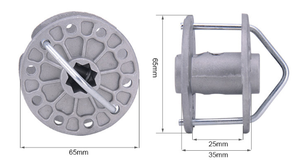 Tenditore per Filo in Alluminio Economico a Forma Rotonda, Tenditore in Linea per Recinzioni Elettriche - Product Image 2