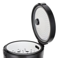 Soldes d'usine : Cuiseur à riz électrique portable automatique, petit électroménager de cuisine, intérieur antiadhésif en aluminium, avec tasse doseuse pour usage domestique