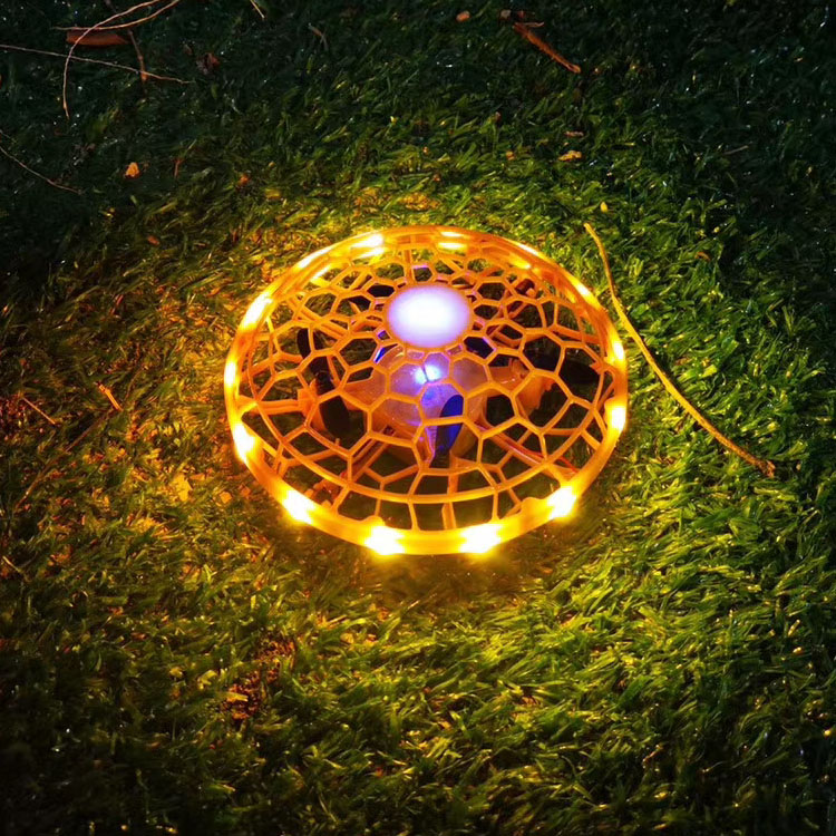 Летающий фиджет-Спиннер, Дрон с ручным управлением, перезаряжаемый Спиннер, летающий мини-самолет со светодиодной подсветкой, НЛО-дроны, подарок