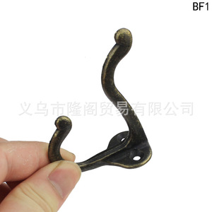 Antique Style Clothes <b>Hook</b> Zinc Alloy <b>Wall</b> Mounted Single <b>Hook</b> 70mm Length BF1 - Product Image 2