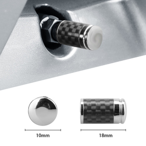 Bouchons de <span class=keywords><strong>valve</strong></span> de pneu de cylindre de décoration en fibre de carbone 5 couleurs personnalisés nouveau Style solide universel pour vélo moto voiture - Product Image 3