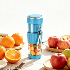 Licuadora portátil de 500 ml, recargable por USB-C, de alta velocidad, para cocina, viajes, camping, con capacidad para triturar hielo y cuchilla de seis aspas. - Product Image 1