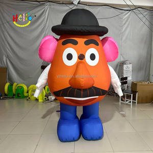 Personnage gonflable personnalisé Mr. Costume de marche tête de pomme de terre, modèle de personnage de dessin animé <span class=keywords><strong>géant</strong></span> pour la décoration promotionnelle - Product Image 1