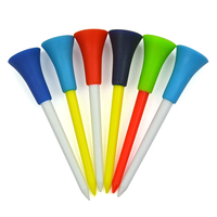 BG Durable Tees de golf en plastique et caoutchouc de 83 mm avec coussinets, couleurs assorties, accessoires porte-balles de golf, modèle KTT101