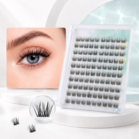 Faux cils en gros sans colle, marque privée, personnalisables OEM, application facile, réutilisables, 3D volumineux, naturels