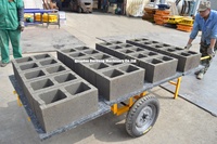 Machine creuse QT5-15 de bloc de face fendue moules décoratifs de bloc de béton pavant la brique de Soild faisant des machines