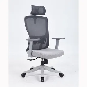 FoShan कारखाने Wholesa उच्च गुणवत्ता नायलॉन पैर कार्यालय कुर्सियों के साथ नरम लचीला तकिया आरामदायक ergonomic जाल कार्यालय की कुर्सी