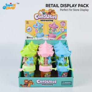 Jouets en plastique lumineux et amusants pour enfants, carrousel <span class=keywords><strong>de</strong></span> bonbons, vente chaude à prix abordable - Product Image 2