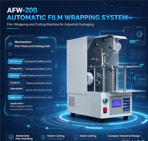 High Efficiency Semi Automatic Film Wrapping Machine <b>Cable</b> Harness Wrapper - Product Image 3