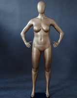 Mannequin de présentation en plastique ABS pour vêtements grande taille, mannequin féminin et mannequin femme ronde pour affichage