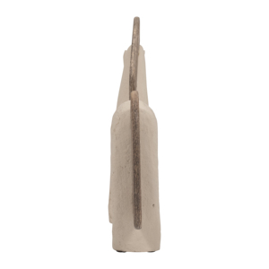 Statuetta decorativa di cavallo in ceramica e legno per decorare scaffali di casa, ufficio e soggiorno - Product Image 4