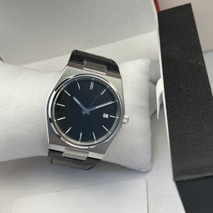 Reloj de Diseño Clásico con Esfera Redonda y Logotipo Personalizado, Resistente al Agua, con Correa de Cuero Genuino y Caja Original - Product Image 4