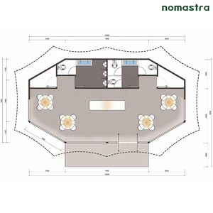 Carpa de Pared de Cristal con Estructura de Acero Prefabricada para Aldeas Glamping, Carpa de Lujo con Entrada de Cristal, Centro de Servicios para Resorts de Lujo - Product Image 6