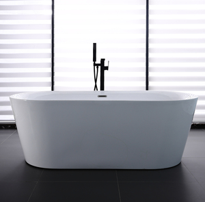 Cupc Chứng Nhận 1.5M 1.7M Đơn Lập Acrylic Rắn Bề Mặt Bồn Tắm Di Động Hiện Đại Bồn Tắm Thiết Kế Cho Khách Sạn Nhà Máy - Product Image 3