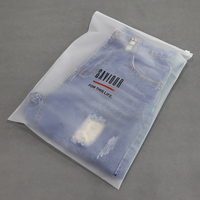 Sac d'Emballage Personnalisé à Logo Imprimé en PVC PE pour Vêtements, avec Fermeture Éclair Coulissante en Plastique