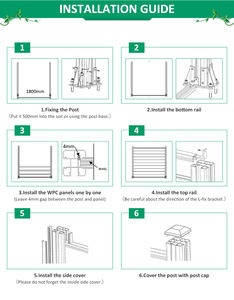 High-quality Villa Cloture Garden <strong>Panels</strong> Vertical Slat Co-extrusiom <strong>Fence</strong> Covering <strong>Ideas</strong> - Product Image 3