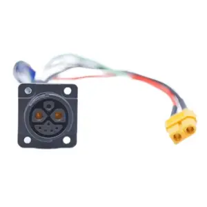 Impermeável m25 ip67 8 pinos e bicicleta 2 1 5 pinos do sistema de painel solar conector 20A para 50A