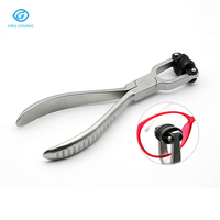 Pince à bec aiguille pour outil de réparation d'atelier de lunettes optiques avec coussinet nasal et anneau de miroir
