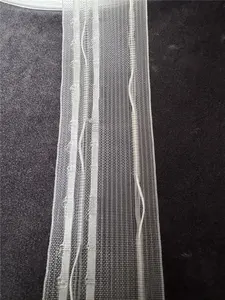 5 cm gute Qualität Heimtextil neu eingetroffen durchsichtiger Gürtel Türke Polyester Vorhangband geklebt