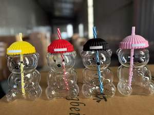 NOUVEAU Style Ins <span class=keywords><strong>Prix</strong></span> bas Tasse à <span class=keywords><strong>café</strong></span> en verre créative Teddy Bear Starbuck - Product Image 3