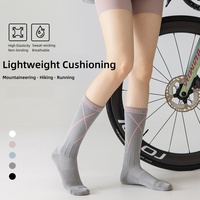Chaussettes de sport professionnelles pour femmes, chaussettes longues thermiques pour l'automne et l'hiver, absorption des chocs, compression, fitness, yoga, course à pied