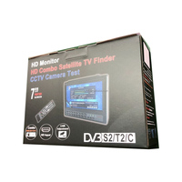 Professional 7" Satellite TV Signal Meter Finder Built in Spectrum Analyzer, DC12V Output for CCTV Camera