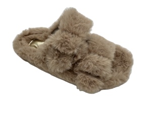 겨울 트렌디 한 버클 플랫 나막신 남성과 여성에게 편안한 모피 - Product Image 5