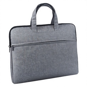 Jianteng Canvas Business Thickened Briefcase Printed Logo Large Capacity Computer <strong>Bag</strong> for Office Meetings Travel Stowable Design - Product Image 1