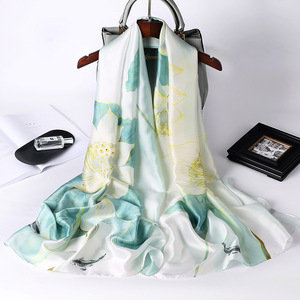 Bufanda de Poliéster Ligera, Nuevo Estilo 2026, 180 cm, Diseño Floral, Regalo para Mujeres, Cumpleaños, Día del Maestro - Product Image 2