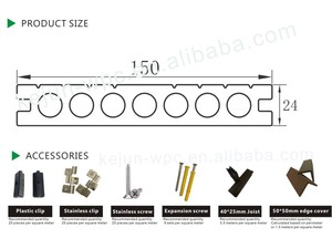 Tablas <span class=keywords><strong>de</strong></span> <span class=keywords><strong>Madera</strong></span> WPC Negras <span class=keywords><strong>de</strong></span> 25 mm, Resistentes al Agua, Antideslizantes, con Ranuras <span class=keywords><strong>de</strong></span> Grano Recto, Modernas, <span class=keywords><strong>para</strong></span> Exteriores, Jardín, Patio, Duraderas - Product Image 2
