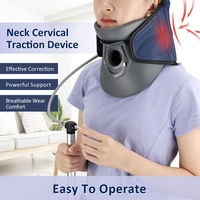 Masseur cervical gonflable réglable, kit de traction cervicale médical à domicile, appareil de correction pour soulager les douleurs du haut du dos