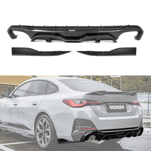 Diffusore Posteriore in Fibra di Carbonio SOOQOO V1 per <span class=keywords><strong>BMW</strong></span> <span class=keywords><strong>Serie</strong></span> <span class=keywords><strong>4</strong></span> <span class=keywords><strong>Gran</strong></span> Coupé G26 2021+ - Product Image 1