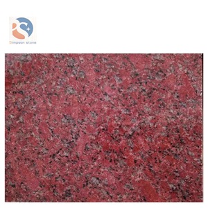 Trung Quốc Giá Rẻ Tự Nhiên Stone Hot Bán Củ<span class=keywords><strong>a</strong></span> <span class=keywords><strong>Ruby</strong></span> Màu Đỏ Granite Tầng Ngói - Product Image 1