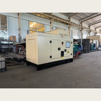 Générateur diesel silencieux de qualité supérieure Ricardo 55 kVA 44 kW, alternateur à faible régime, groupe électrogène diesel silencieux refroidi par eau pour usine