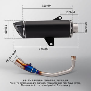 ท่อไอเสียรถมอเ<span class=keywords><strong>ต</strong></span>อร์ไซค์ FORZA 300 350 NSS350 <span class=keywords><strong>FORZA300</strong></span> FORZA350  วัสดุไทเทเนียมอัลลอยด์ ท่อเชื่อมด้านหน้า - Product Image 3