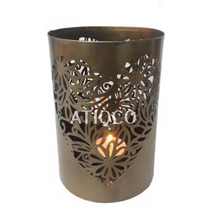 Venta caliente soporte votivo de hierro último y moderno Metal atractivo portavelas único soporte de vela superventas portavelas - Product Image 6