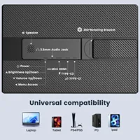 Laris Manis dengan Harga Terbaik Monitor LCD Portabel 16 inci IPS 1200P, Ekstensi Layar Laptop Ganda, Cahaya Biru Rendah, Plug-and-play