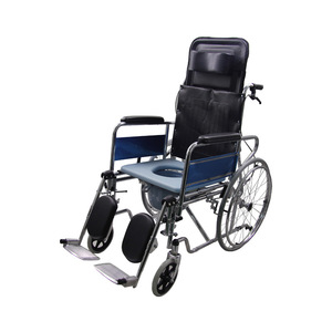 Fauteuil roulant manuel léger avec siège toilette pour personnes âgées et handicapées, design pliable, rangement facile - Product Image 2