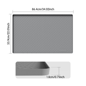 <b>Large</b> Premium Waterproof Silicone Drip Tray Liner Silicone Kitchen Cabinet Water Leak Protection Under the Sink Silicone <b>Mat</b> - Product Image 5