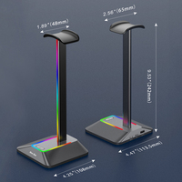 Nouveaux supports de casque de jeu RGB USB certifiés PPWR New Bee avec ports Hub et base robuste pour affichage sur bureau