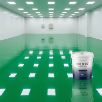 Peinture époxy à base d'eau pour sols commerciaux, effet marbre, revêtement décoratif antidérapant, fabrication OEM, livraison directe d'usine