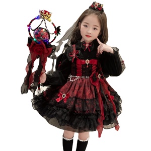 2025 Halloween gótico vampiro Lolita vestido niña princesa disfraz para niñas bebés - Product Image 2