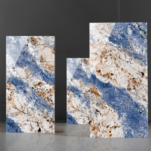 Vente en gros de carreaux de sol émaillés polis en porcelaine de 10mm 600x1200 Façades intérieures de luxe antidérapantes pour sol Design populaire - Product Image 1