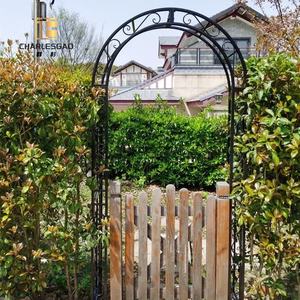 Fleurs, roses, arches, supports à fleurs, terrasses, jardins, cours, style européen rétro, <span class=keywords><strong>vintage</strong></span>, en <span class=keywords><strong>fer</strong></span> <span class=keywords><strong>forgé</strong></span>, grande portée - Product Image 4