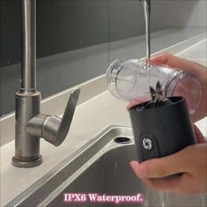 Wholesale Mini Electric Battery 550ML USB Rechargeable Portable Blender 6 Blades One-Click Cleaning Commercial Use Leak Proof - Product Image 6