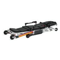 SKB039(F) SAIKANG Chariot de fauteuil roulant d'hôpital en aluminium Chariot de transport de patient d'ambulance réglable