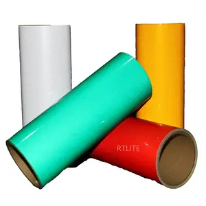 RTLITE Factory Price Glass Bead Material Advertisement Grade RT-3300 PVC Printable Vinyl Reflective Sheeting for Traffic Sign